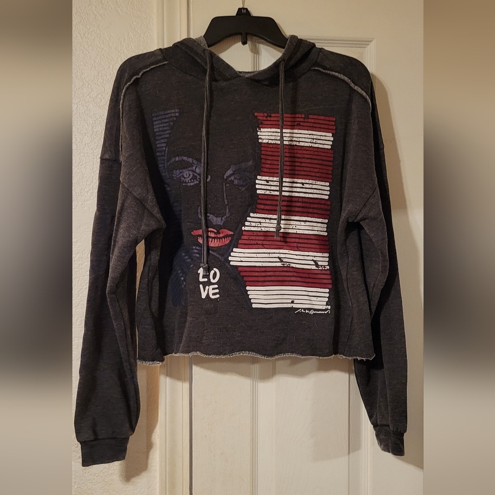Cropped Hoodie USA Icon of Culture